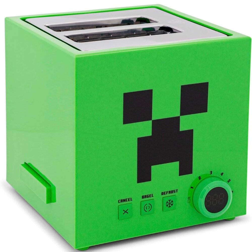 Minecraft Compact Creeper Toaster Brand New